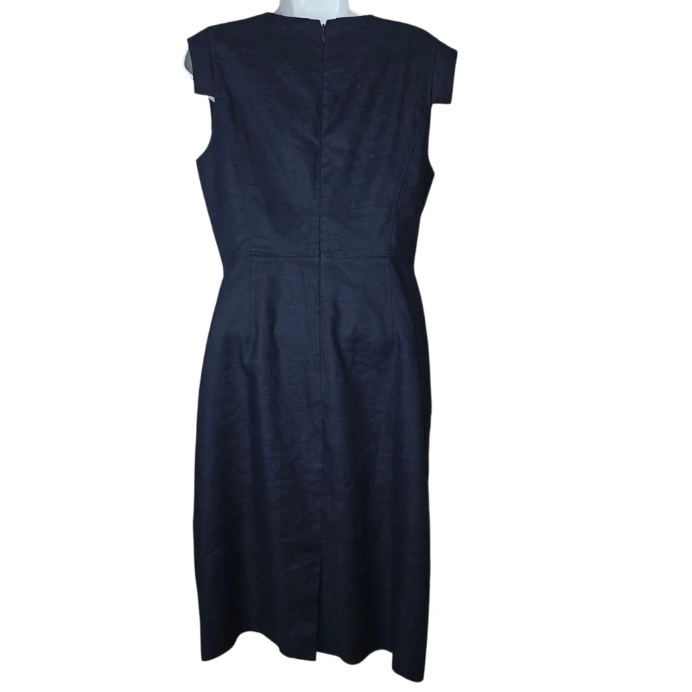 J. Crew Navy Sleeveless Midi Dress - Picture 2 of 10